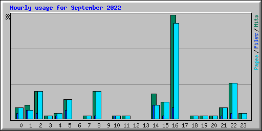 Hourly usage for September 2022